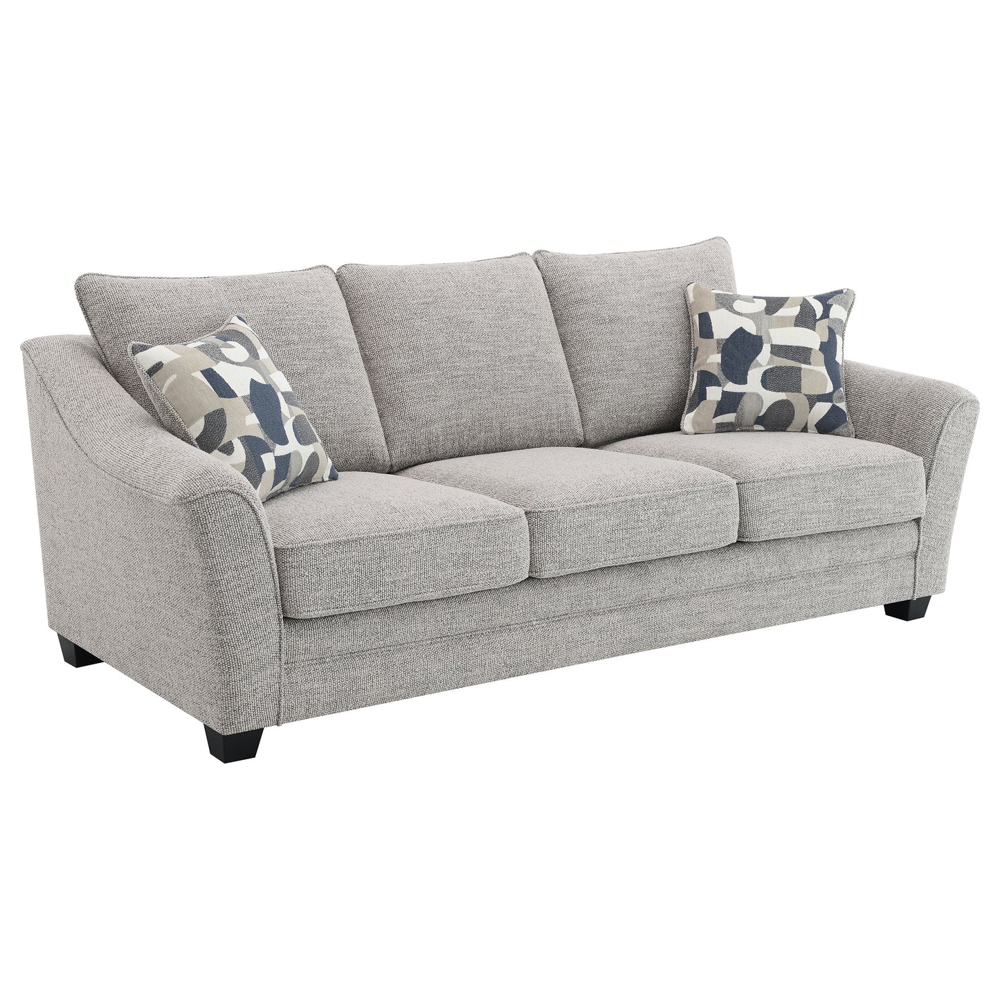 Tomkins 3-piece Boucle Upholstered Sofa Set Light Grey