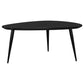 Odessa Triangular Solid Wood Coffee Table Black