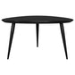 Odessa Triangular Solid Wood Coffee Table Black