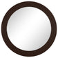 Dexter 40 x 40 Inch Round Reeding Frame Wall Mirror Brown