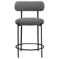 Viola Boucle Upholstered Counter Chair Grey (Set of 2)