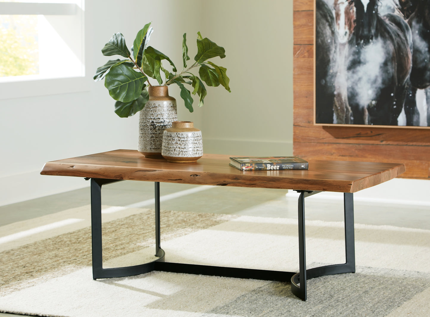 Fortmaine Coffee Table with 1 End Table