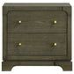 Gran Park 2-drawer Nightstand Bedside Table Dark Cocoa