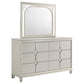 Olivia 6-drawer Dresser and LED Mirror Pearl White