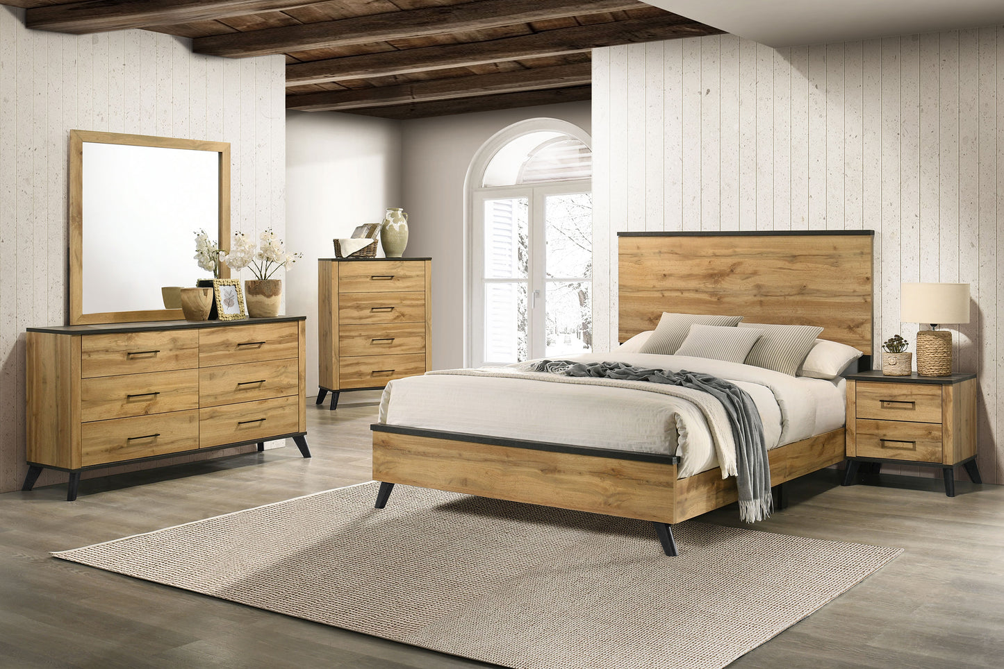 Kaywood 4-drawer Bedroom Chest of Drawers Natural Pine