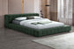 Trinity Upholstered Eastern King Platform Bed Spruce