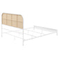 Amherst Radio Weave Rattan Metal Queen Bed White