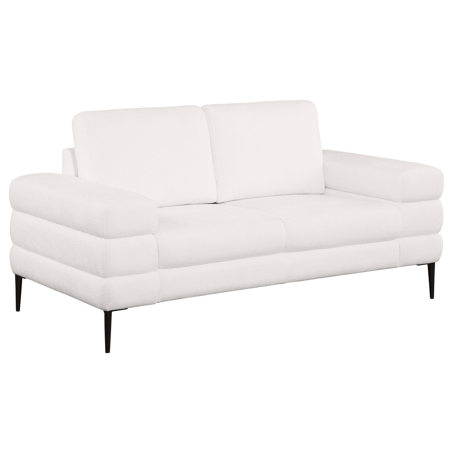 Jessel 3-piece Chenille Upholstered Sofa Set Ivory