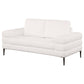 Jessel Chenille Upholstered Track Arm Loveseat Ivory