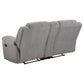 Gilson 3-piece Chenille Upholstered Sofa Set Grey