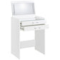 Danbury 3-drawer Makeup Vanity & Stool Set White High Gloss