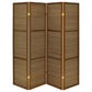 Browning 4-panel Bamboo Room Divider Folding Screen Walnut