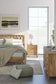 Bermacy Queen Platform Panel Bed with Dresser, Chest and Nightstand