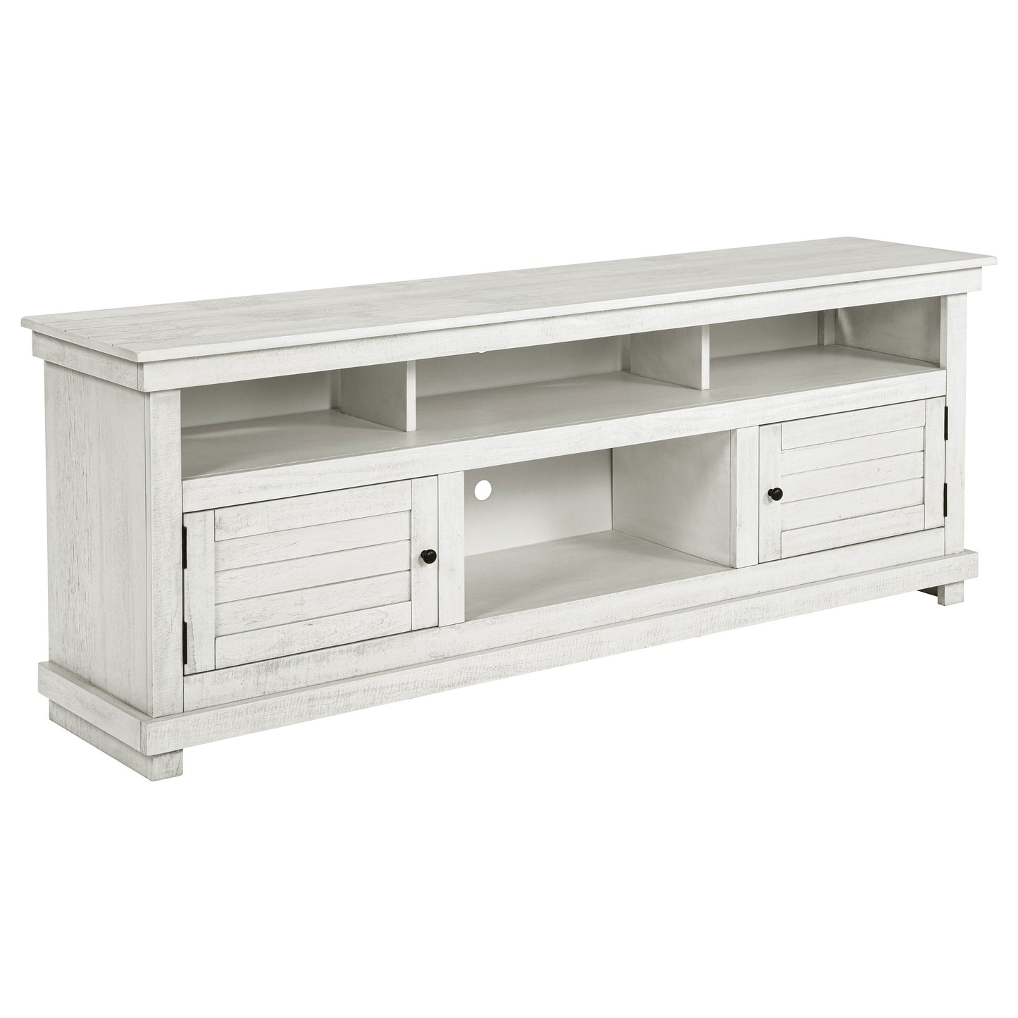 Payne 70-inch TV Stand Media Console Distressed White