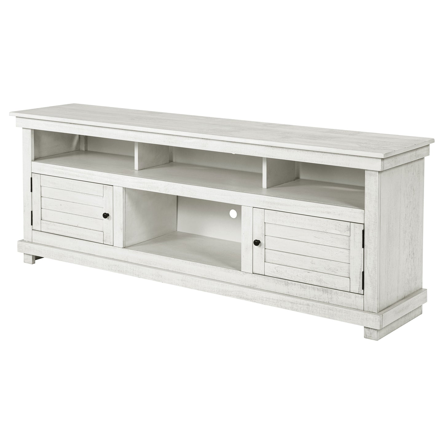 Payne 70-inch TV Stand Media Console Distressed White