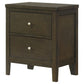 Wilkes 2-drawer Nightstand Bedside Table Dark Cocoa