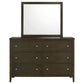 Wilkes 6-drawer Dresser and Mirror Dark Cocoa