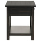 Payne 1-drawer Wood End Table with Shelf Java