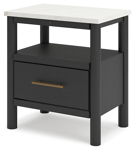 Cadmori Full Upholstered Bed with 2 Nightstands