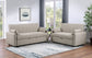 Portland Boucle Upholstered Sleeper Sofa Bed Latte