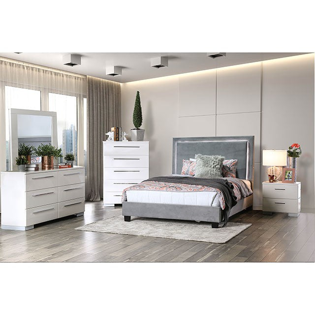 Erglow - Queen Bed, Gray