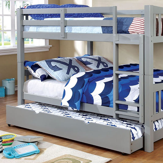 Cameron - Full/Full Bunk Bed, Gray