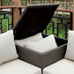 Davina - Patio Sectional w/ Ottoman & Storage