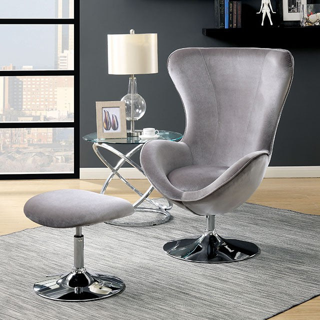 Shelia - Accent Chair w/ Ottoman