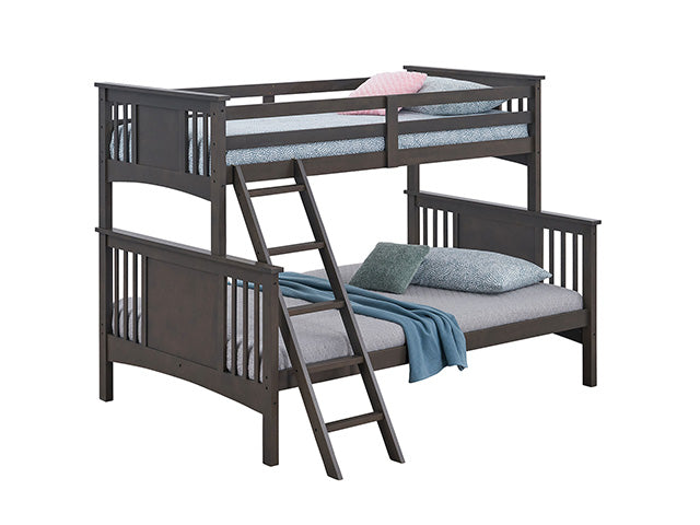 Spring Creek - Twin/Full Bunk Bed, Gray