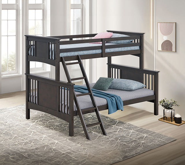 Spring Creek - Twin/Full Bunk Bed, Gray