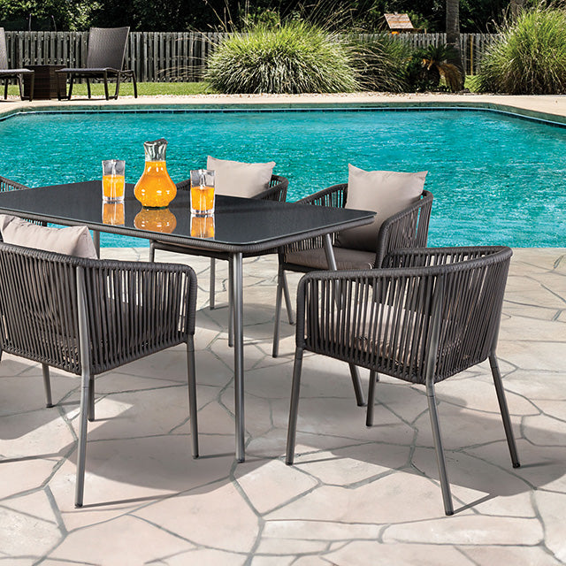 Tushari - 8 Pc. Outdoor Dining Set