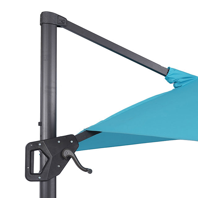 Sano - 10 Ft Square Umbrella w/ Double Top w/ LED + 37" Large Base