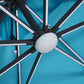 Sano - 10 Ft Square Umbrella w/ Double Top w/ LED + 37" Large Base