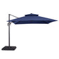 Hero - 10 Ft Square Umbrella w/ Double Top + 37" Large Base