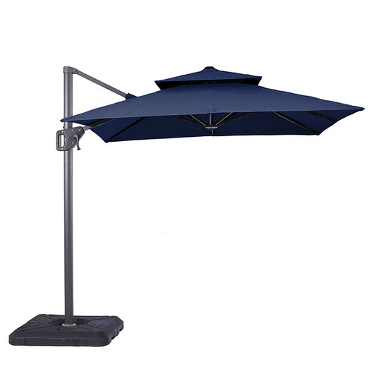 Fida - 8 Ft Square Umbrella w/ Double Top + 37" Large Base