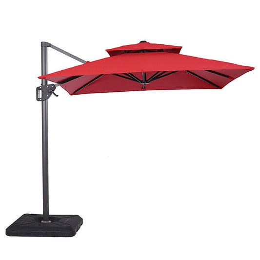 Fida - 8 Ft Square Umbrella w/ Double Top + 37" Large Base