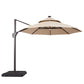 Nuti - 10 Ft Round Umbrella w/ LED Light + 37" Large Base