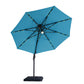 Nuti - 10 Ft Round Umbrella w/ LED Light + 37" Large Base