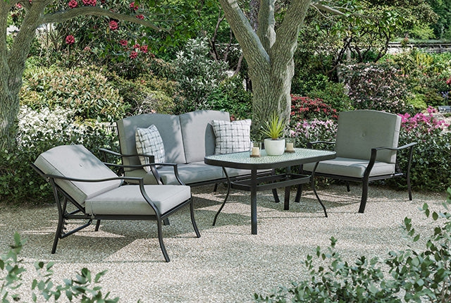 Adele - 5 Pc. Conversation Set w/ Adjustable Chairs