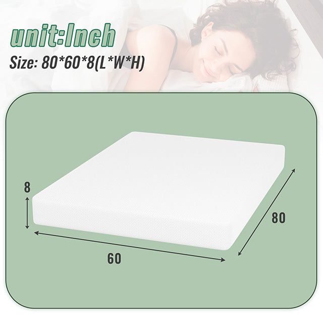 Coreopsis - 8" Queen Memory Foam Wave Comfort