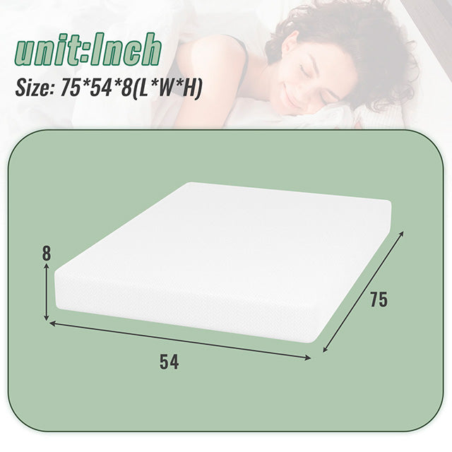 Coreopsis - 8" Full Memory Foam Wave Comfort