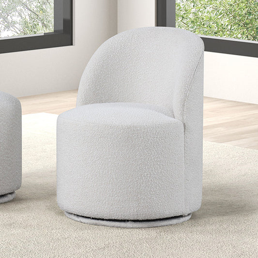 Broager - Dining Swivel Chair, White