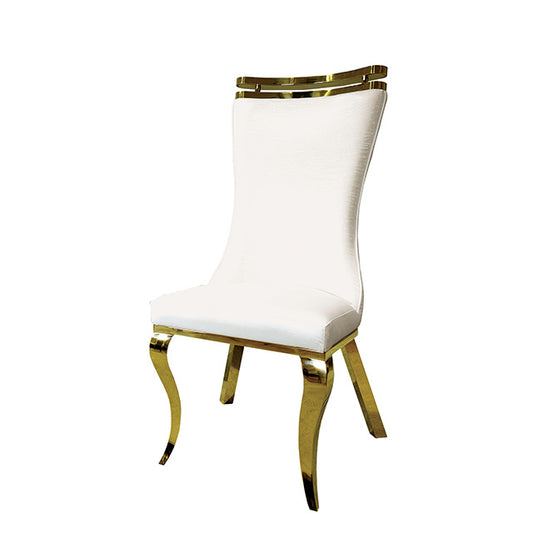 Palazzo - Chair, Gold/White (2/CTN)