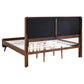 Robyn Wood Eastern King Panel Bed Dark Walnut