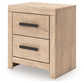 Sanginlane Two Drawer Night Stand