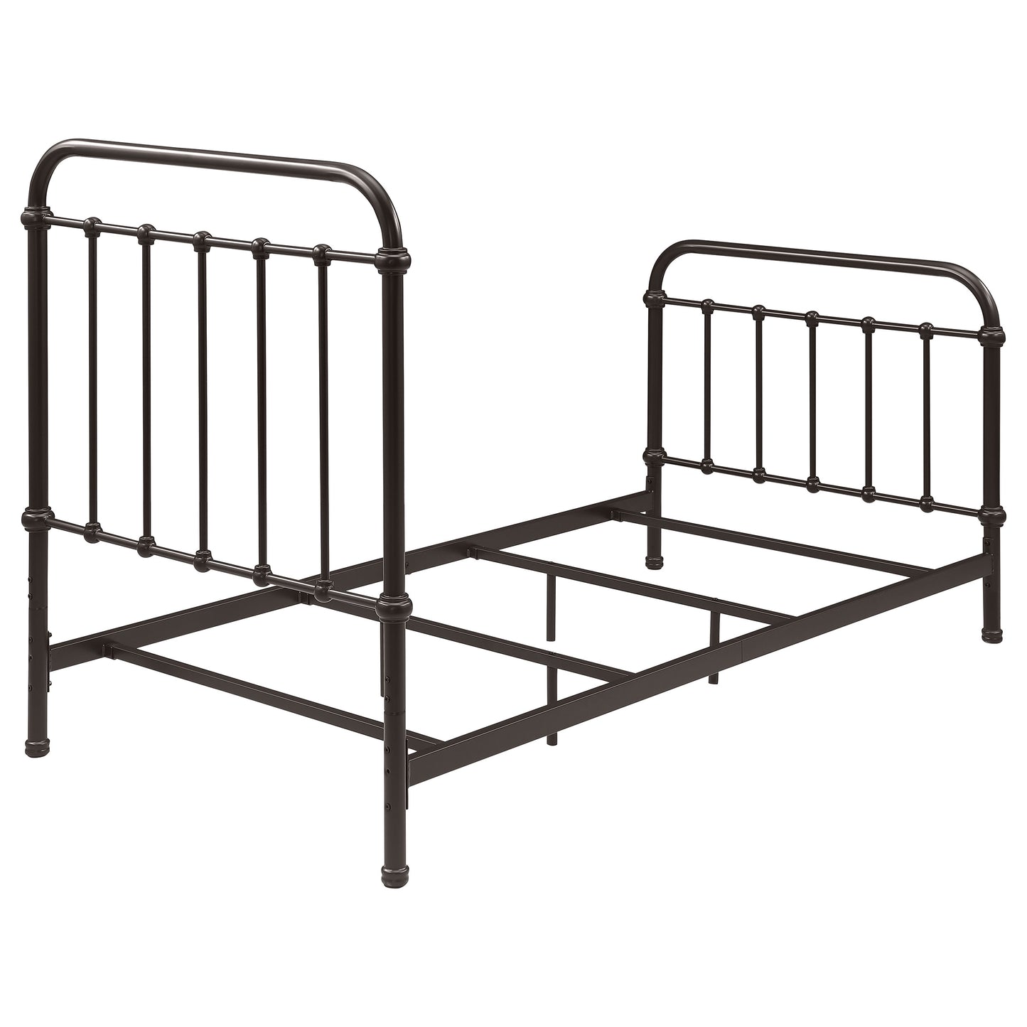 Livingston Metal Twin Open Frame Bed Dark Bronze