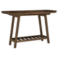 Ornelas 46-inch Console Table with Slatted Shelf Mango Brown