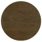 Ottowa 47-inch Round Wood Dining Table with Shelf Brown