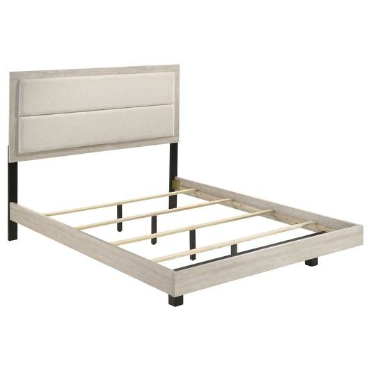 Trenton 54-inch Wood Full Panel Bed Rustic Cream