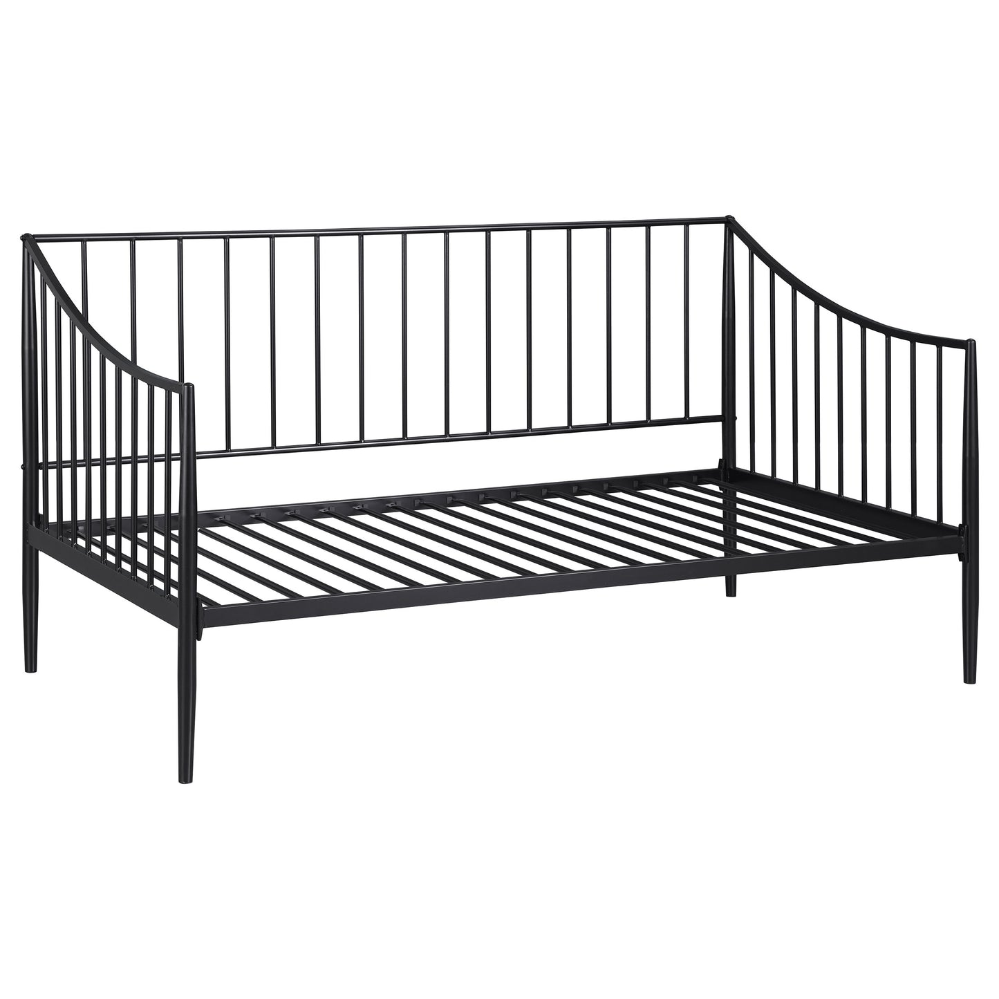 Newbury Metal Twin Daybed Bed Frame Matte Black